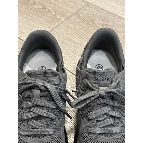 Kizik Lima Mens 5 Hands Free Slip On Graphite Grey Black Sneakers Shoes - Picture 3 of 8